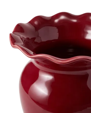 Wavy vase - Red, 25 cm - Lexington