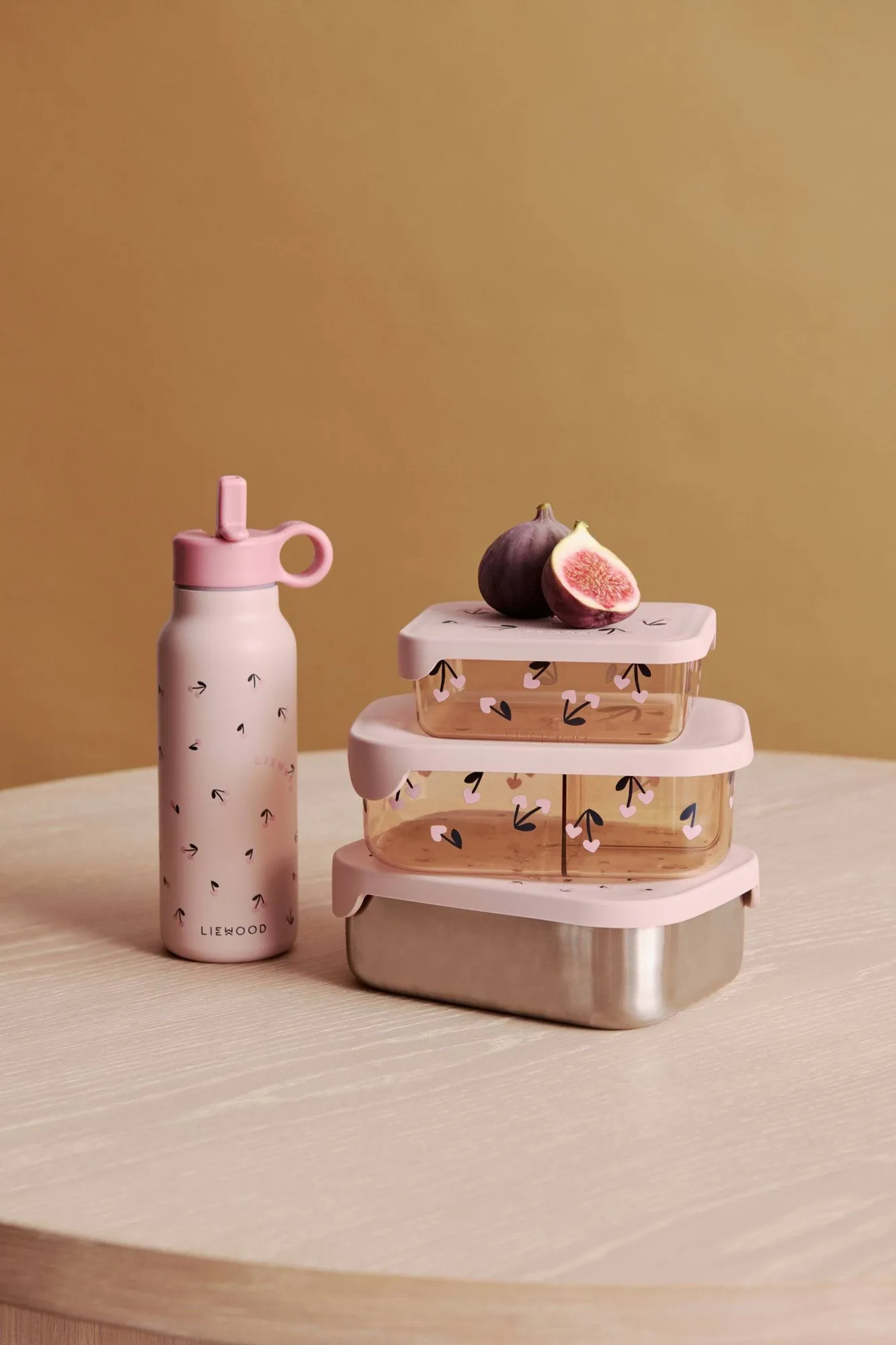 Arthur lunchbox 13.5x17 cm, Mini Cherry heart-Rosey Liewood