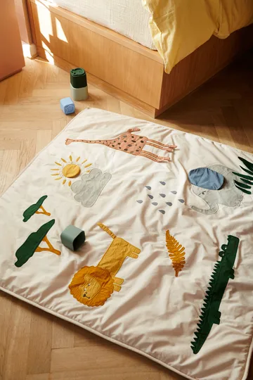 Glenn blanket 110x110 cm - Safari sandy mix - Liewood