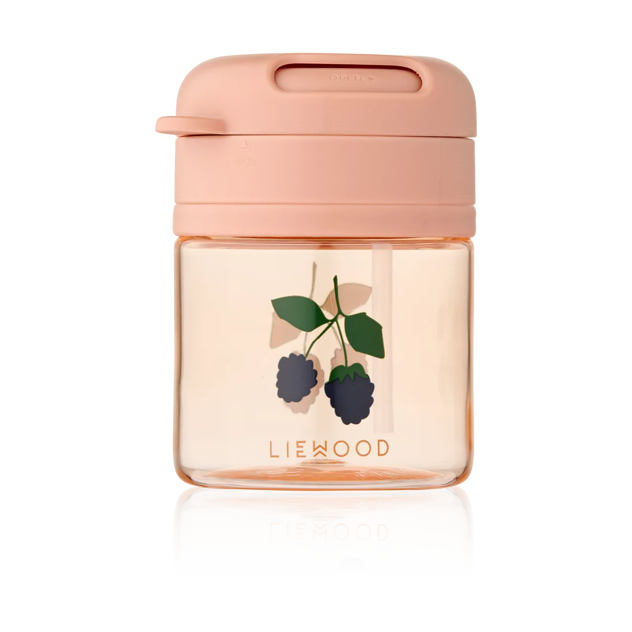 Pavia mug with straw, Berry-Pale Tuscany, 28 cl Liewood