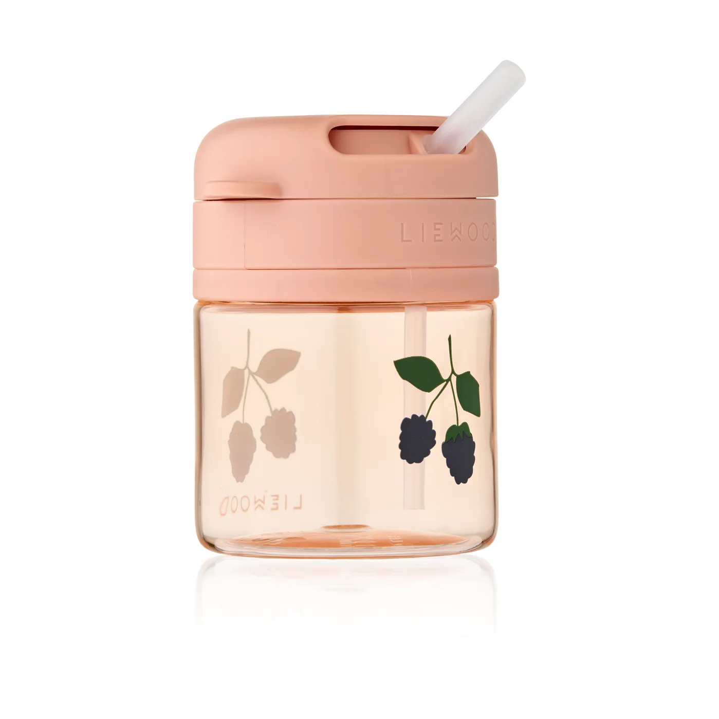 Pavia mug with straw, Berry-Pale Tuscany, 28 cl Liewood