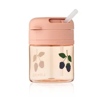 Pavia mug with straw - Berry-Pale Tuscany, 28 cl - Liewood