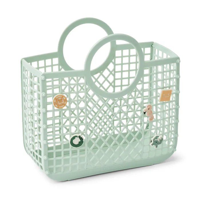 Samantha basket with charms - Light Peppermint - Liewood