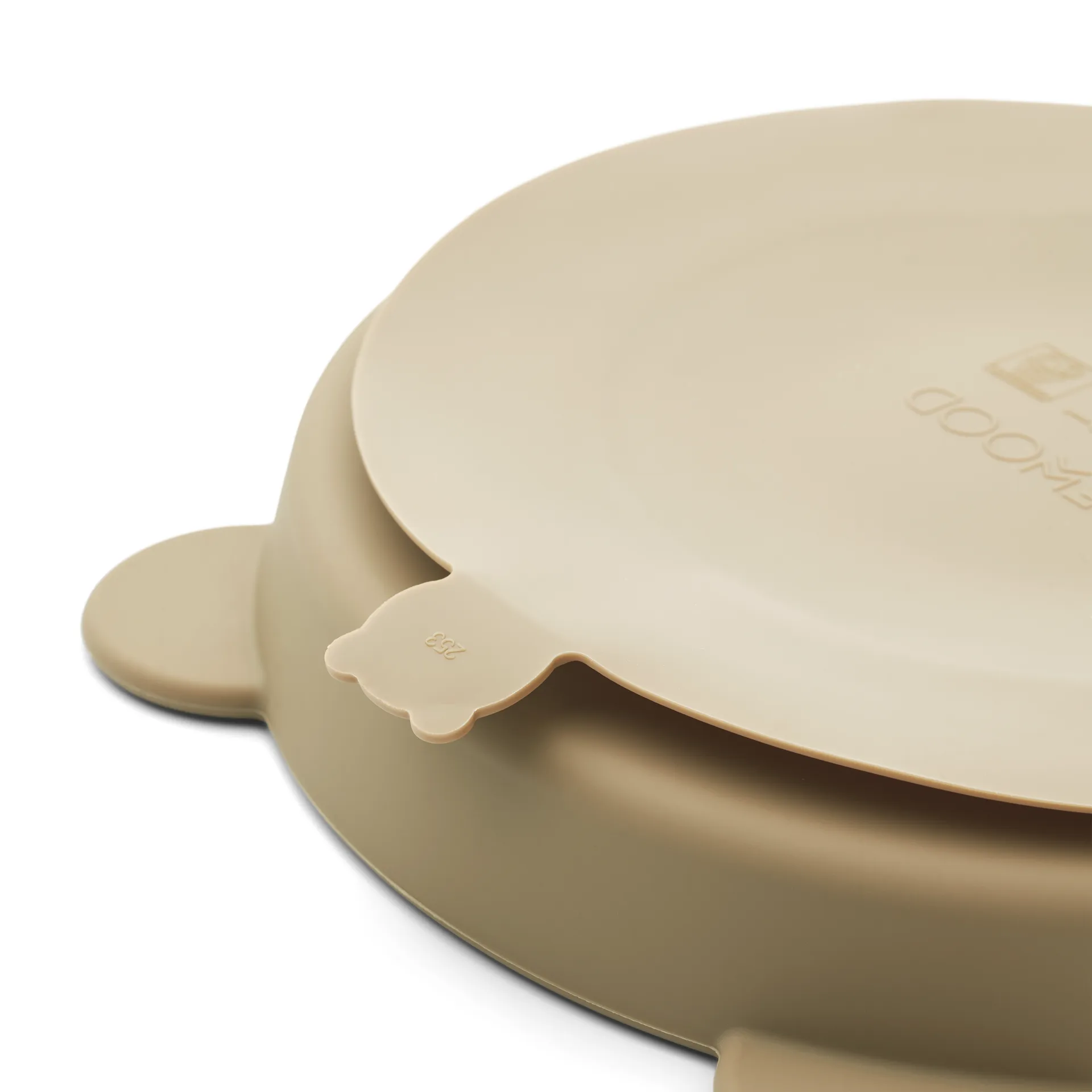 Stacy divided children's plate 2-pack, Sandy-Oat Liewood