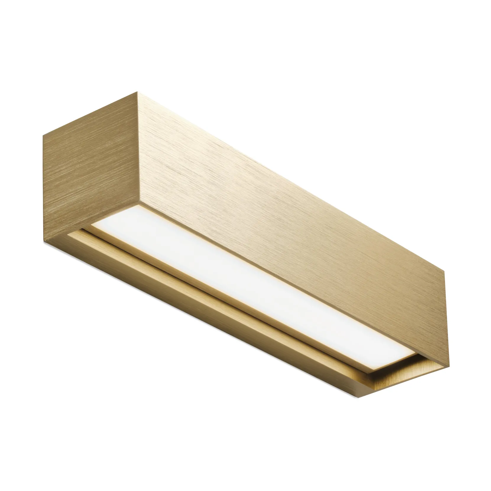 Linea W2 wall lamp switch tune, Brass, 7x30 cm Light-Point