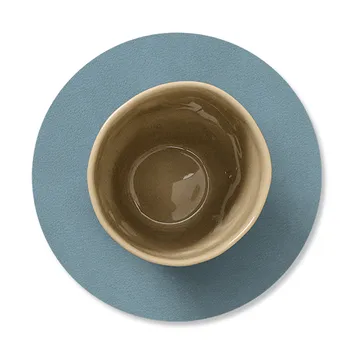 Cloud coaster reversible  circle 1 pcs - lightblue-light grey - LIND DNA
