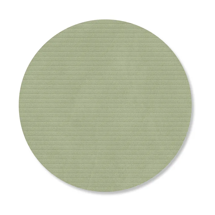 Corduroy coasters, Olive green, circle LIND DNA