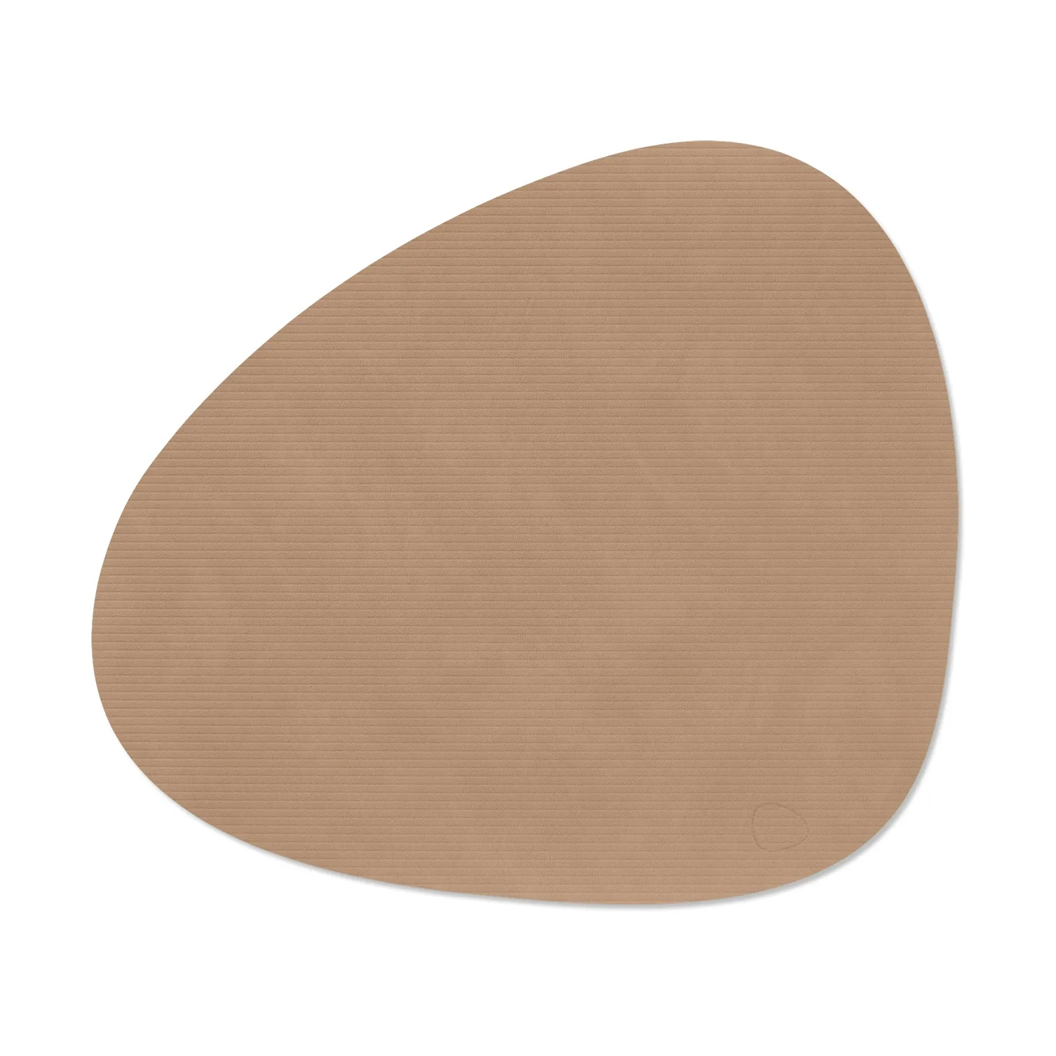 Corduroy placemat curve L, Nougat LIND DNA