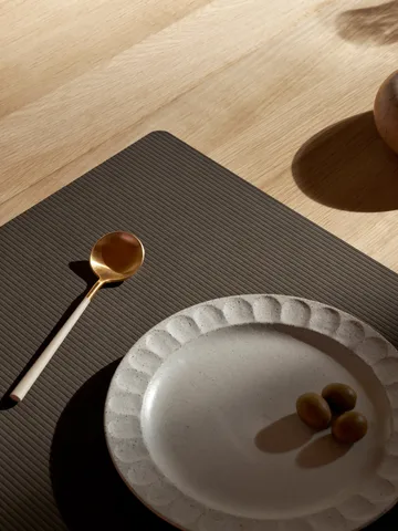 Corduroy placemat square L - Caviar - LIND DNA