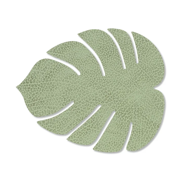 Monstera Leaf Hippo coaster - Olive green - LIND DNA