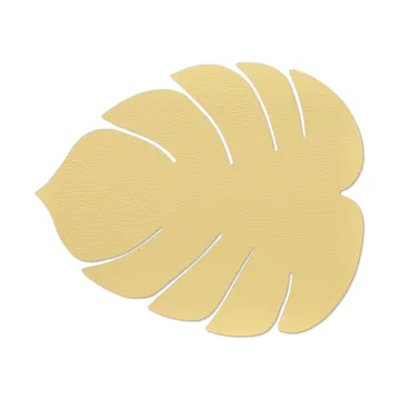 Monstera Leaf Hippo placemat L - gold - LIND DNA