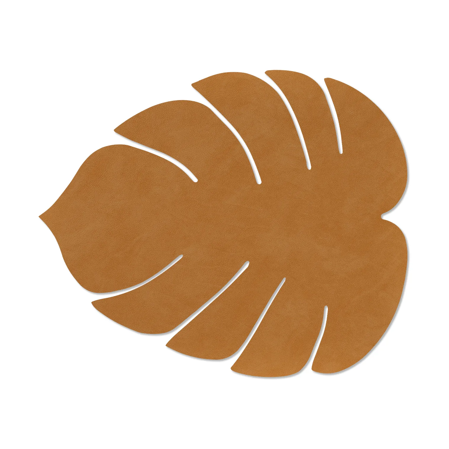 Monstera Leaf Nupo placemat L, Burned curry LIND DNA