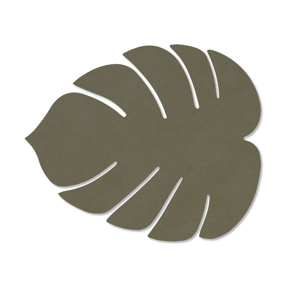 Monstera Leaf Nupo placemat S, Army green LIND DNA