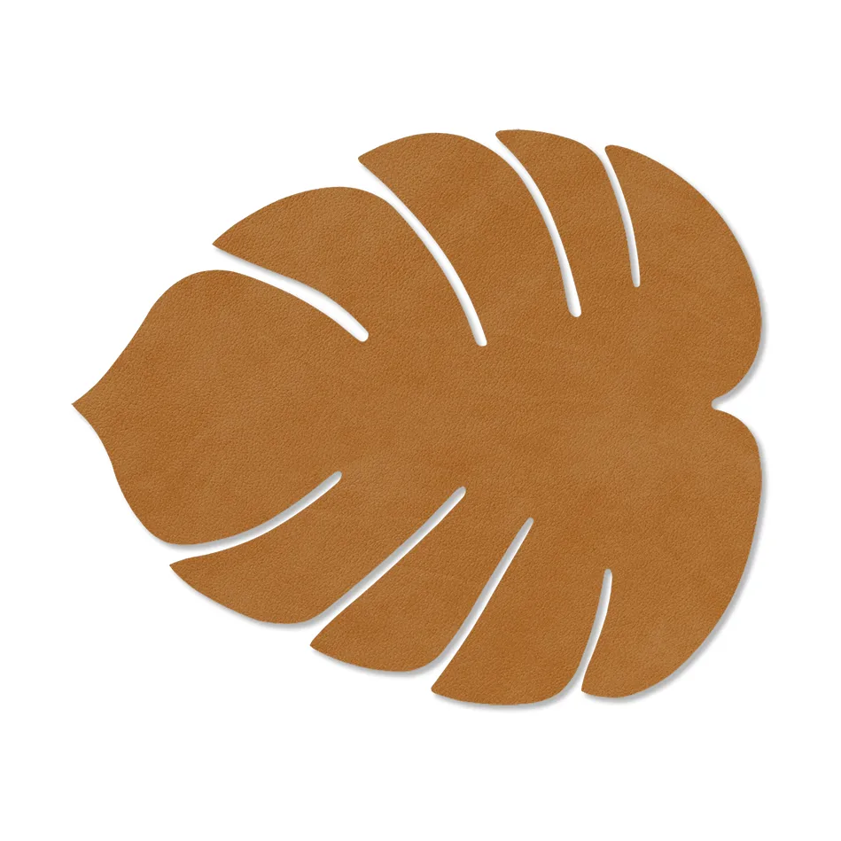 Monstera Leaf Nupo placemat S, Burned curry LIND DNA