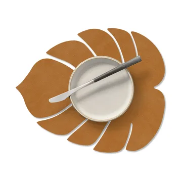 Monstera Leaf Nupo placemat S - Burned curry - LIND DNA