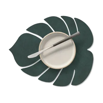 Monstera Leaf Nupo placemat S - Dark green - LIND DNA