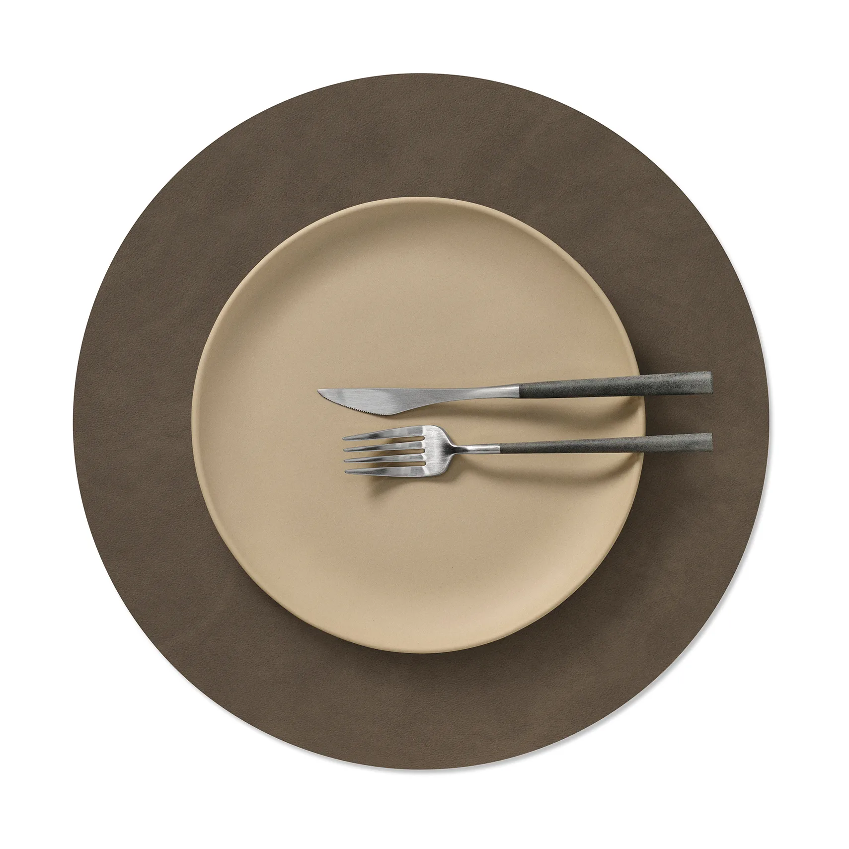 Nupo placemat, Caviar, circle, L LIND DNA