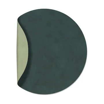 Nupo placemat circle reversible XL 1 pcs - Dark green-olive green - LIND DNA