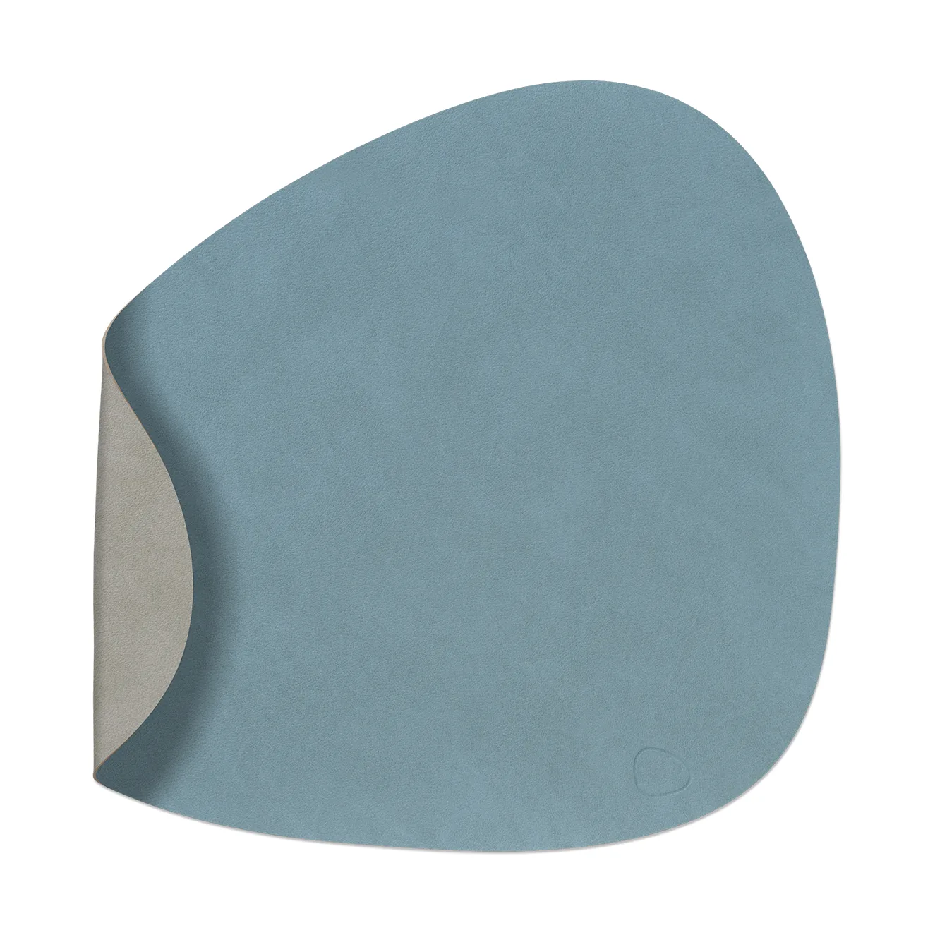 Nupo placemat reversible curve L 1 pc, light blue-light grey LIND DNA