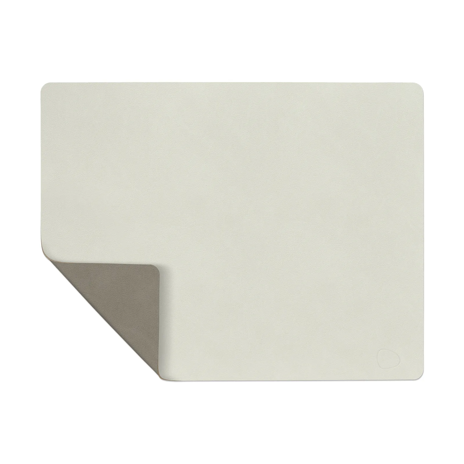 Nupo placemat reversible square L 1 pc, Linen-Flint grey LIND DNA
