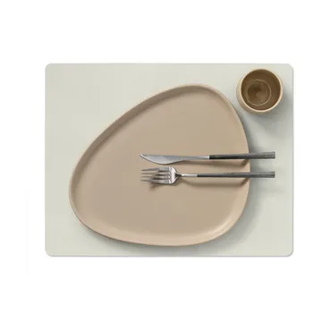 Nupo placemat reversible square L 1 pc - Linen-Flint grey - LIND DNA