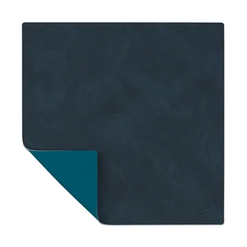 Nupo placemat square reversible S 1 pcs - Midnight blue-petrol - LIND DNA
