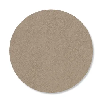 Serene coaster circle Ø10 cm - Mole Grey - LIND DNA