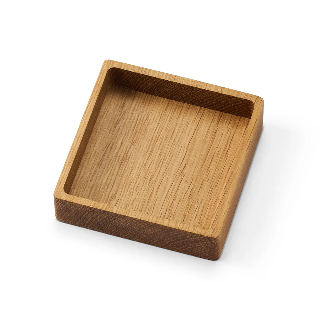 Wood Box storage for coasters, Nature-oak, square, S LIND DNA