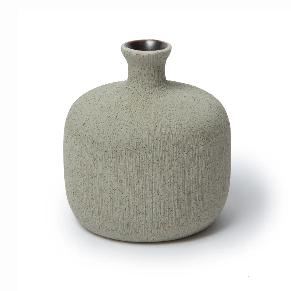 Bottle vase, Sand grey, small Lindform