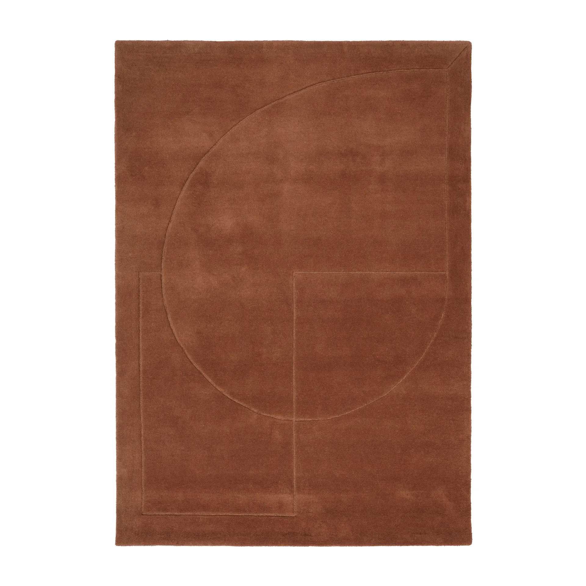 Lineal Poem wool carpet, Amber. 170x240 cm Linie Design