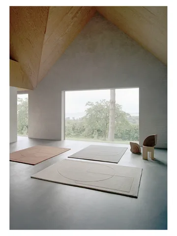 Lineal Poem wool carpet - Beige. 140x200 cm - Linie Design