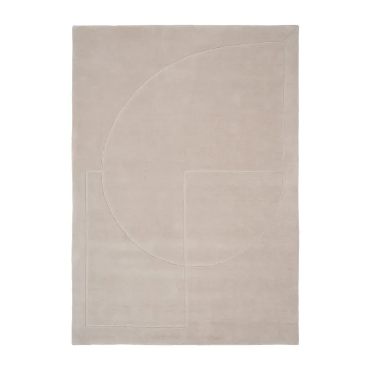 Lineal Poem wool carpet - Beige. 170x240 cm - Linie Design