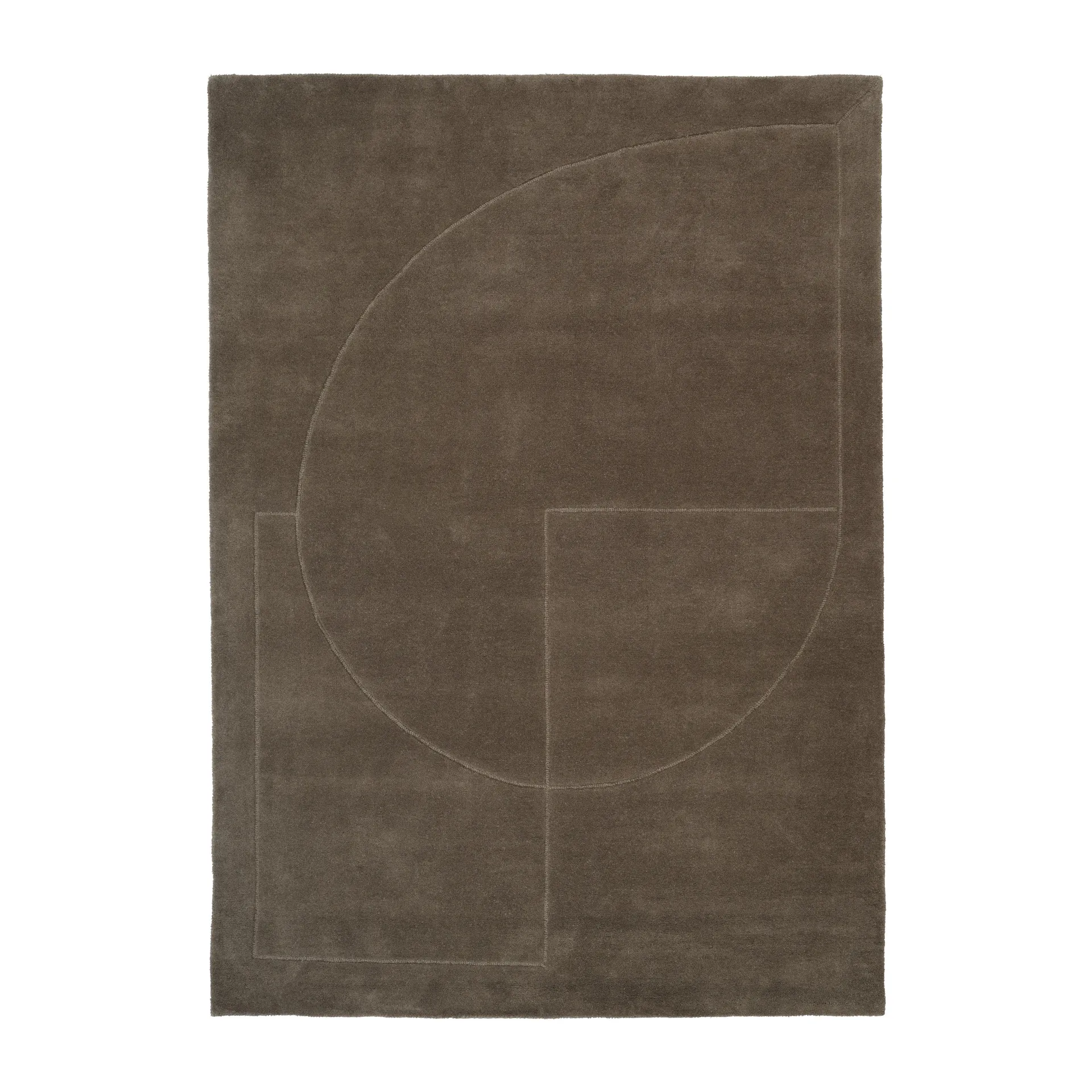 Lineal Poem wool carpet, Moss. 170x240 cm Linie Design