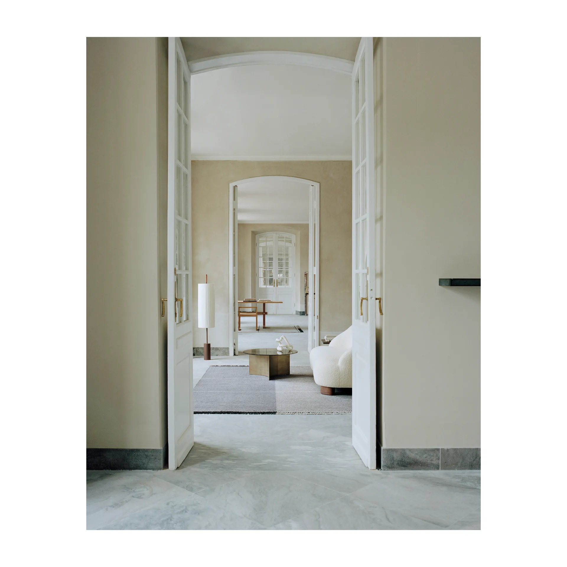 Mindful Soul wool carpet 250x350 cm, Stone-beige Linie Design