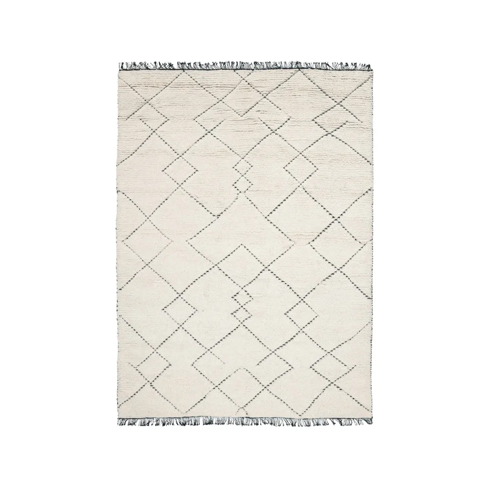Torun rug, Black, 140x200 cm Linie Design