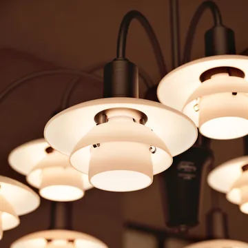 PH 1/1 Chandelier Centenary Edition chandelier - Brass-dusty terracotta, 9 arms - Louis Poulsen
