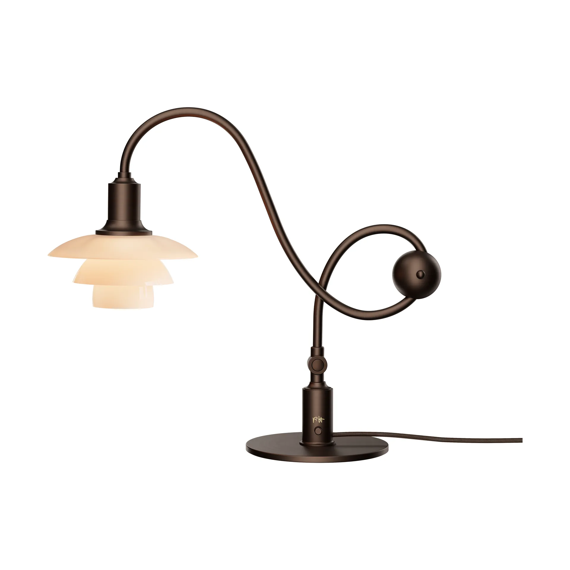 PH 1/1 Piano table lamp, Dusty terracotta Louis Poulsen