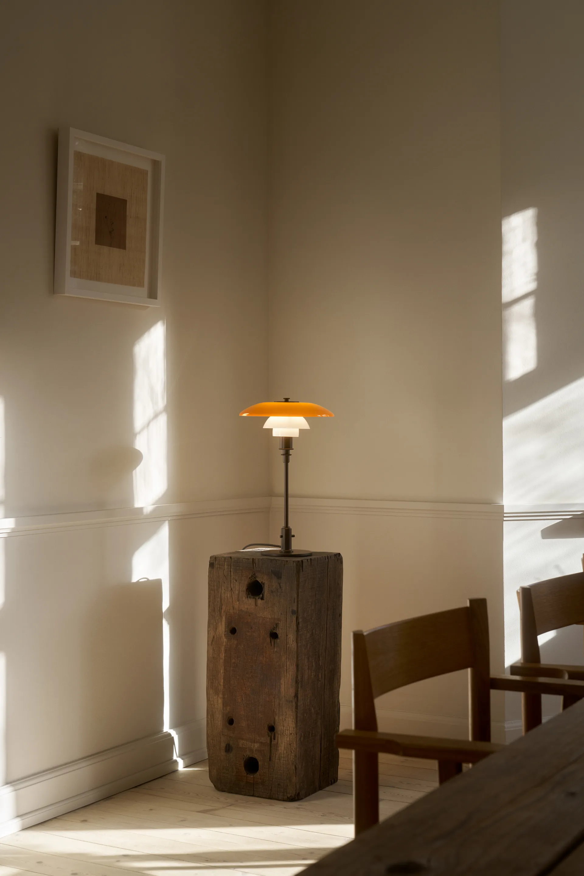 PH 3/2 table lamp Centenary Edition, Amber-opal white Louis Poulsen