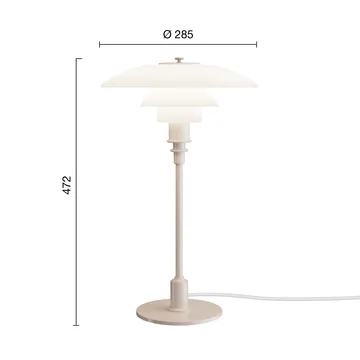 PH 3/2 table lamp - Glossy beige - Louis Poulsen