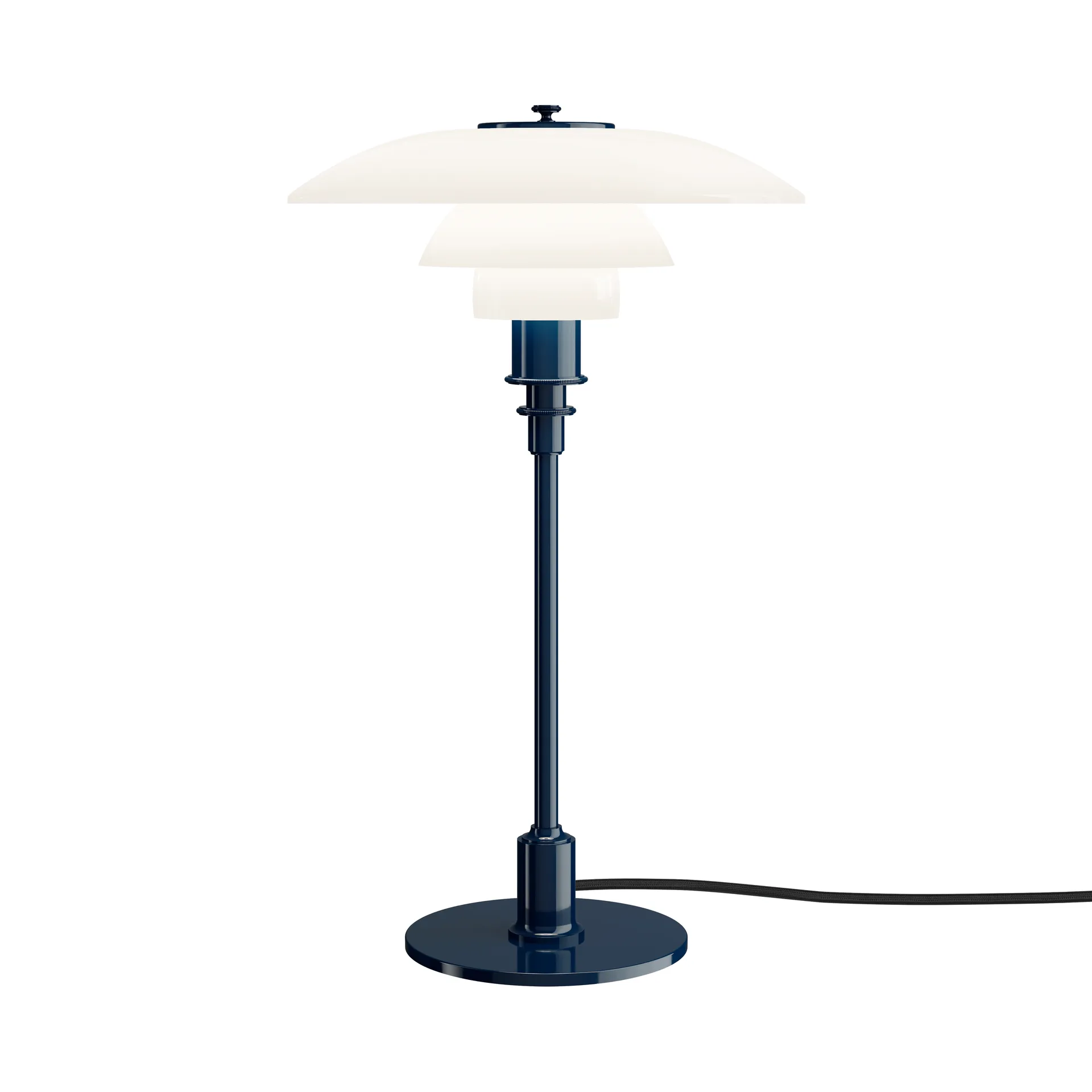 PH 3/2 table lamp, Glossy deep blue Louis Poulsen