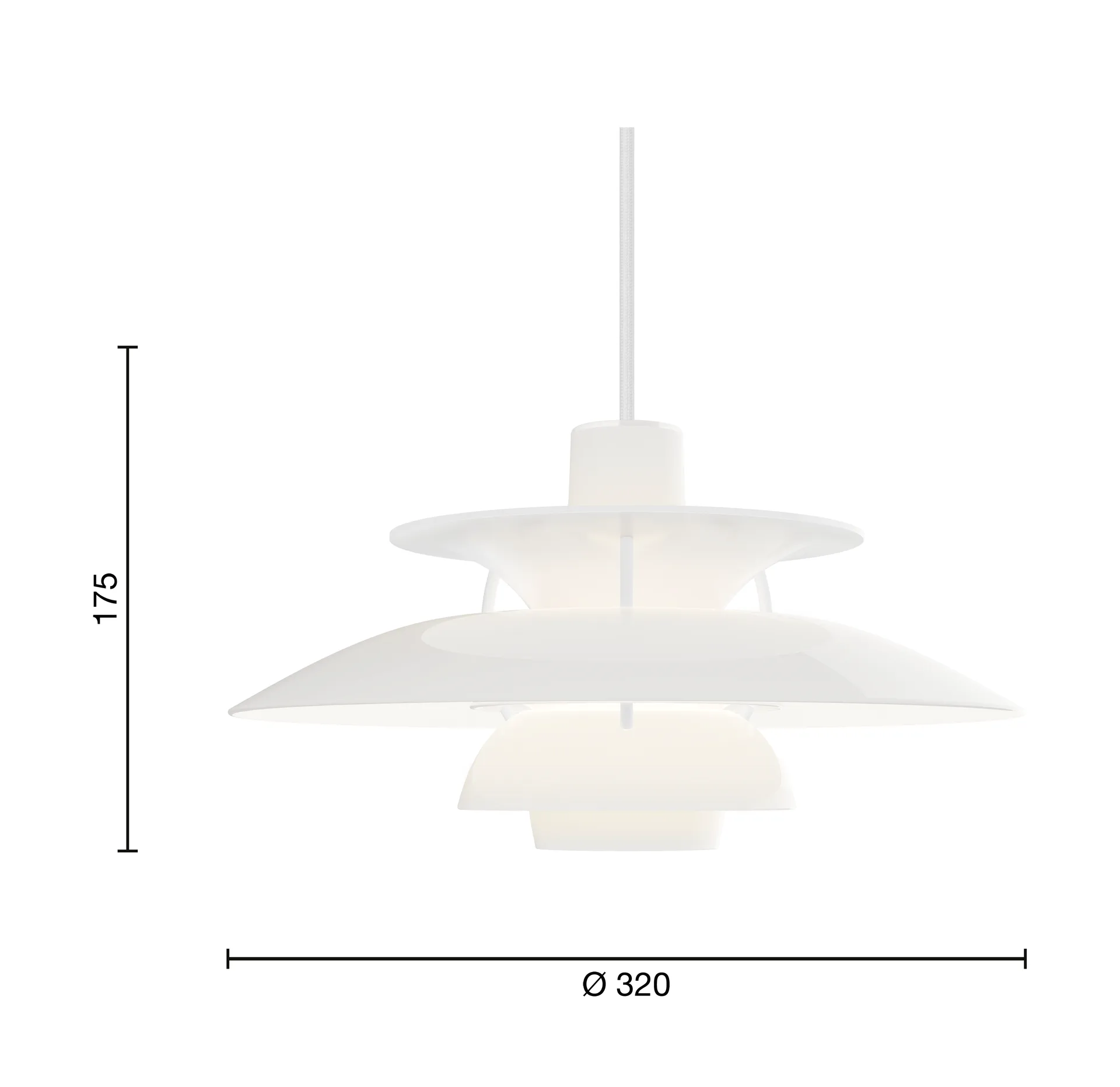 PH 5 pendant Ø32 cm, Opal white Louis Poulsen