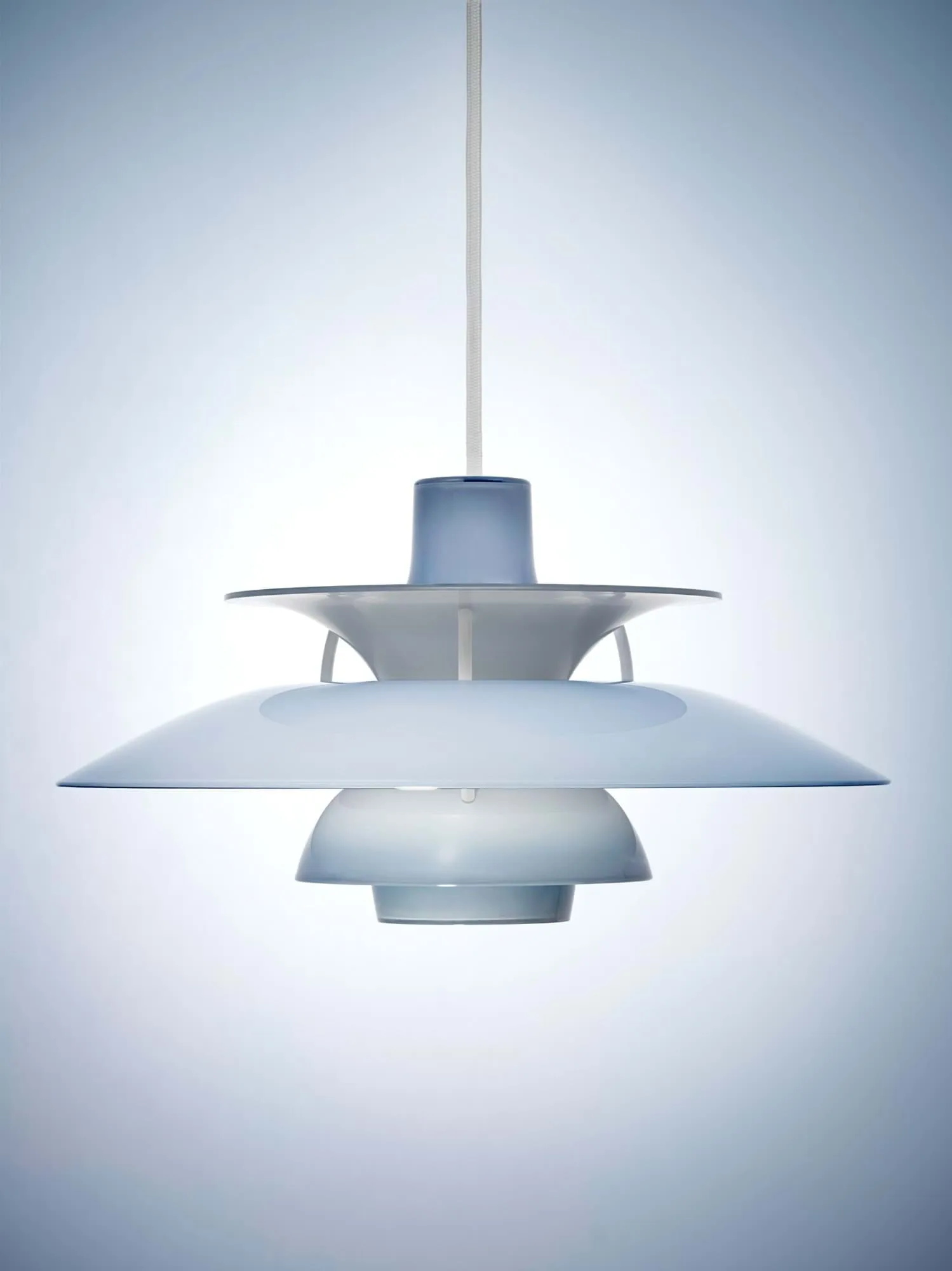 PH 5 pendant lamp, Ø320, Opal pale blue Louis Poulsen