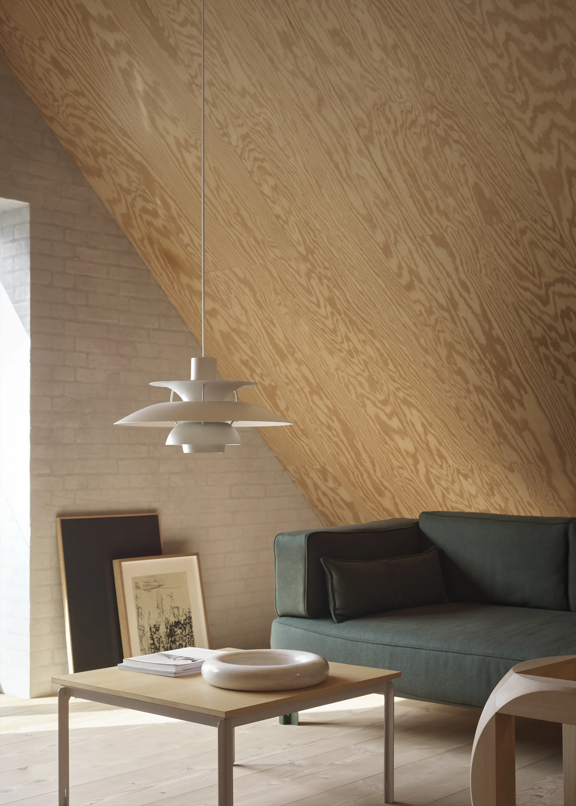 PH 5 pendant lamp, Ø500, Monochrom pale pewter Louis Poulsen