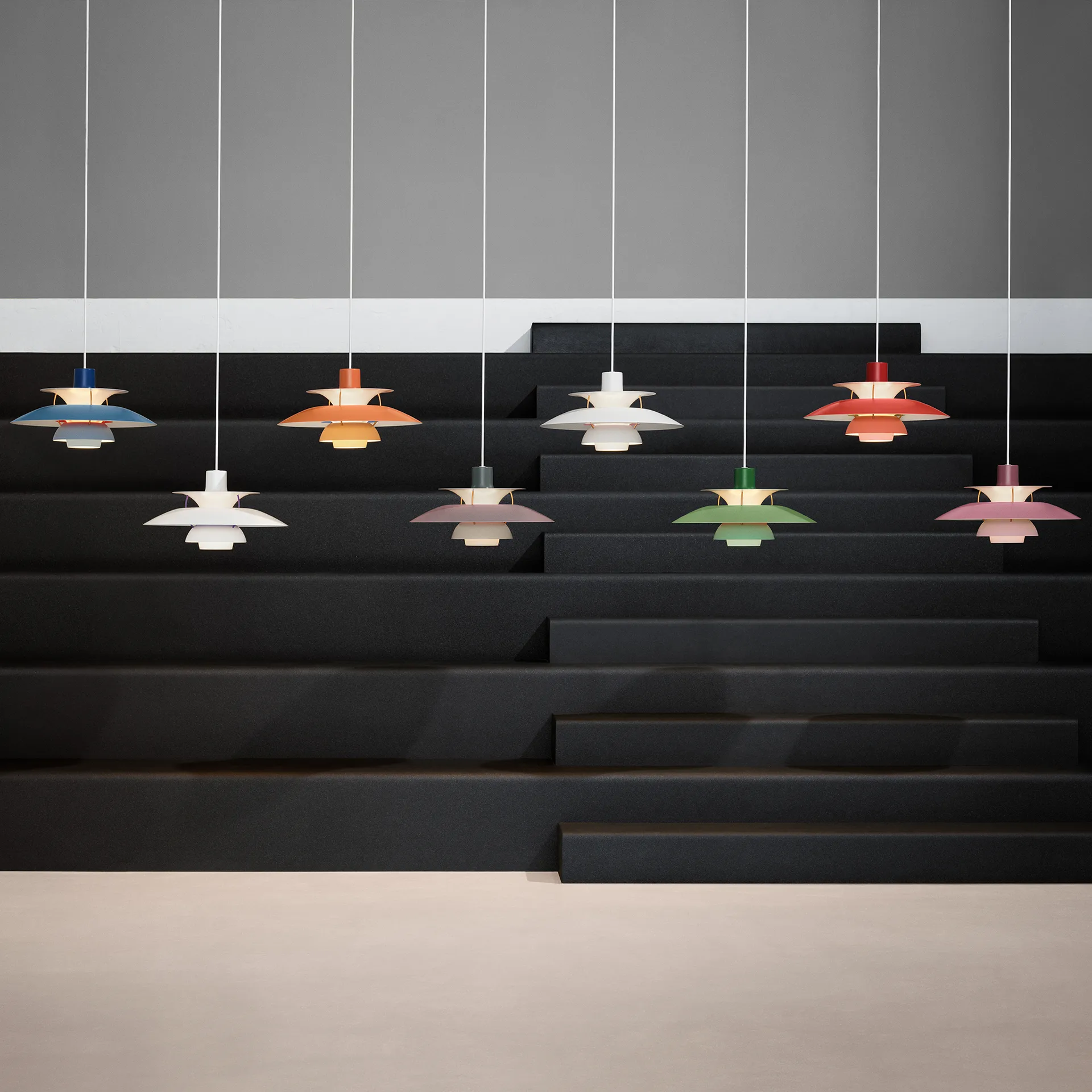 PH 5 pendant lamp, Ø500, Red Louis Poulsen
