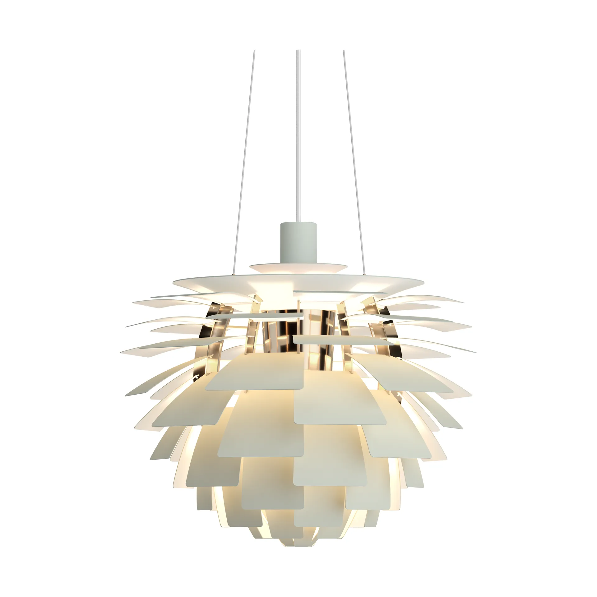 PH Artichoke pendant lamp Ø48 cm, Dusty green-brass metallised Louis Poulsen