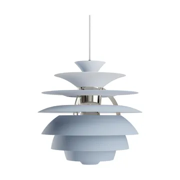 PH Snowball pendant lamp - Dusty blue-chrome - Louis Poulsen