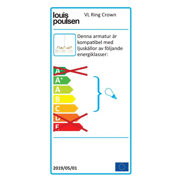 VL Ring Crown 3-5-7 pendant lamp, 3 Louis Poulsen