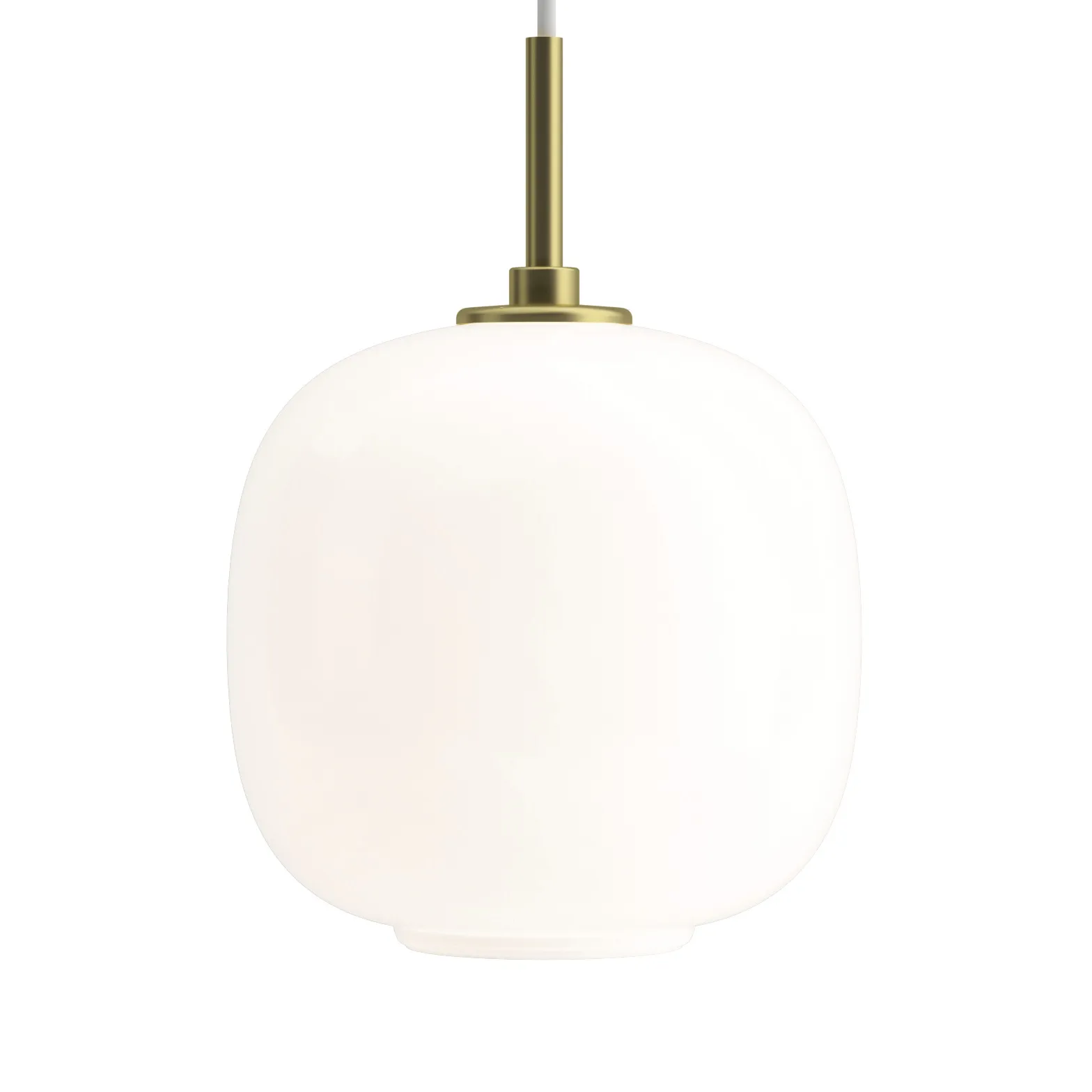 VL45 Radiohus pendant lamp Ø17.5 cm, Brass-white opal glass Louis Poulsen