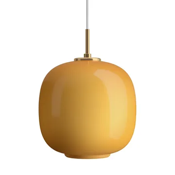 VL45 Radiohus pendant lamp Ø25 cm - Brass-amber glass - Louis Poulsen