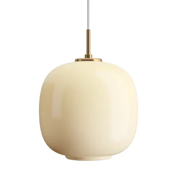 VL45 Radiohus pendant lamp Ø25 cm - Brass-pale yellow glass - Louis Poulsen
